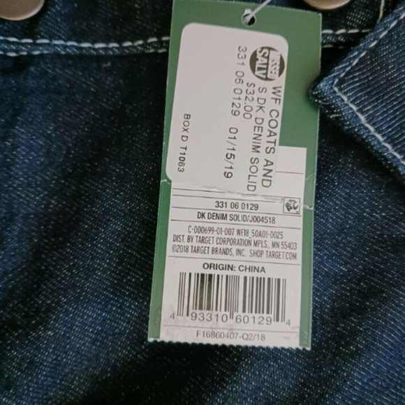 Wild Fable Women's Denim Jean Jacket Size Small Blue Dark Wash - Picture 6 of 6